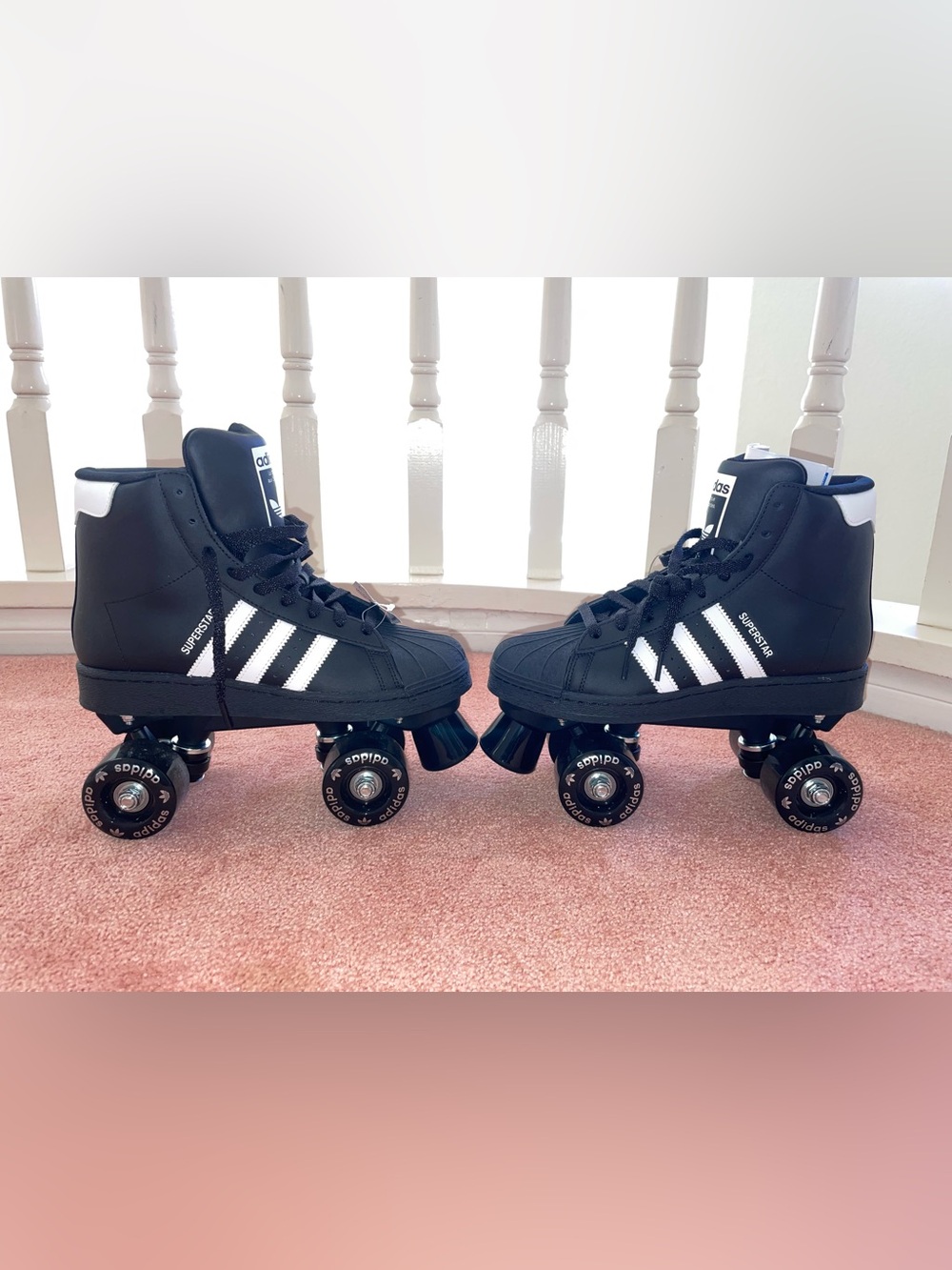 Adidas Originals Womens Superstar 82 Roller Skates Black/White Sz 6.5